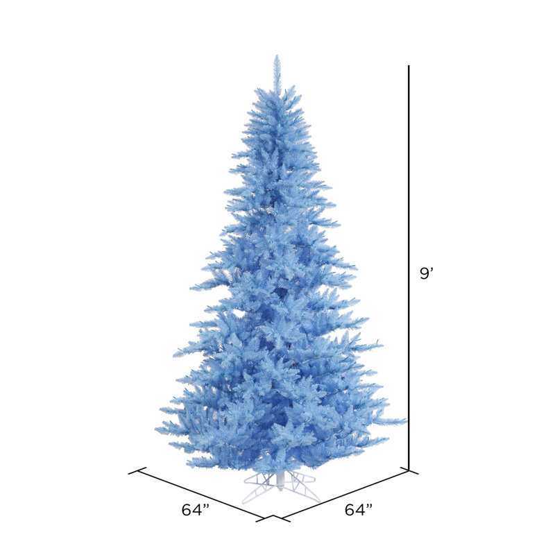 Sapin de Noël artificiel bleu ciel, H 9 pi