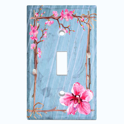 Patterned 1 - Gang Toggle Light Switch Standard Wall Plate