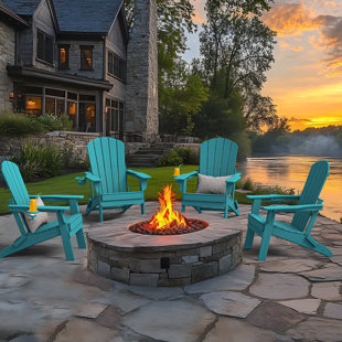 Colean Foldable Outdoor Adirondack Chair