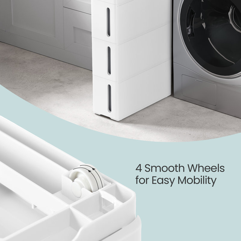 Hartmut Plastic / Acrylic Bathroom Drawers, White