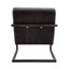Fauteuil d'appoint 27 po en cuir fleur véritable
