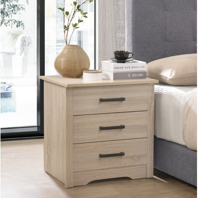 Agon 3 - Drawer Mid Century Modern Nightstand