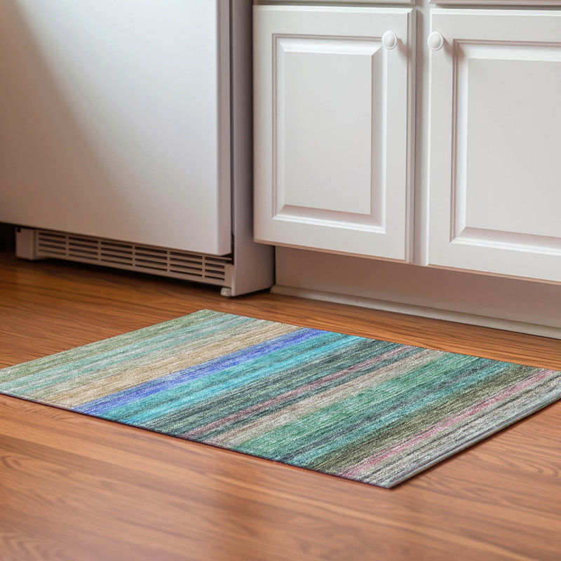 Tapis sauge de qualité supérieure Prisco, Rectangle 1 pi 8 po x 2 pi 6 po