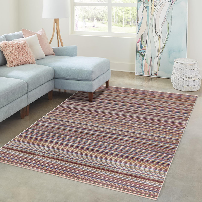 Tapis contemporain Amiliya doré - multicolore, Rectangle 10 pi x 13 pi 8 po