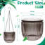 Ensemble de 4 pots de fleurs suspendus 6,5 pouces
