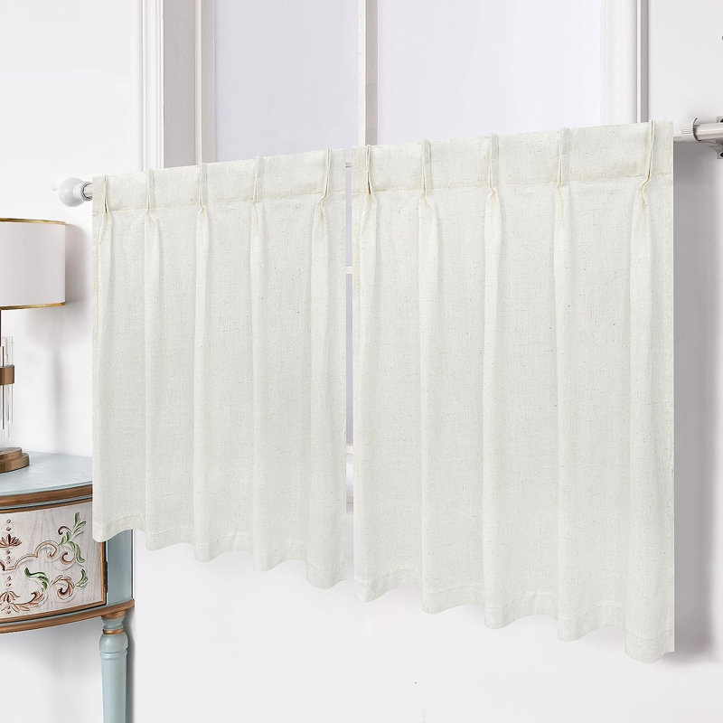Everrey Semi Sheer Curtain Pair, 30" W x 36" L