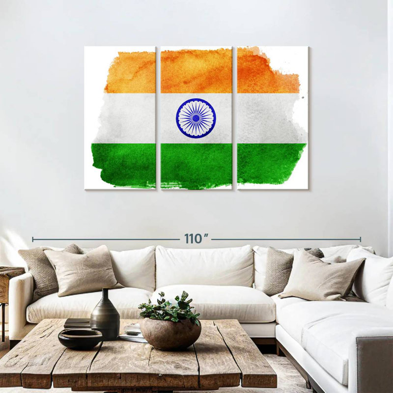 Borges India Flag, 48" H x 74" W