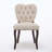 Tufted Upholstered Fabric Dining Chair,Set of 2-1277073116