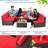 Arlynne Wicker 5 - Person Modular Patio Conversation Sets with Cushions-772277962