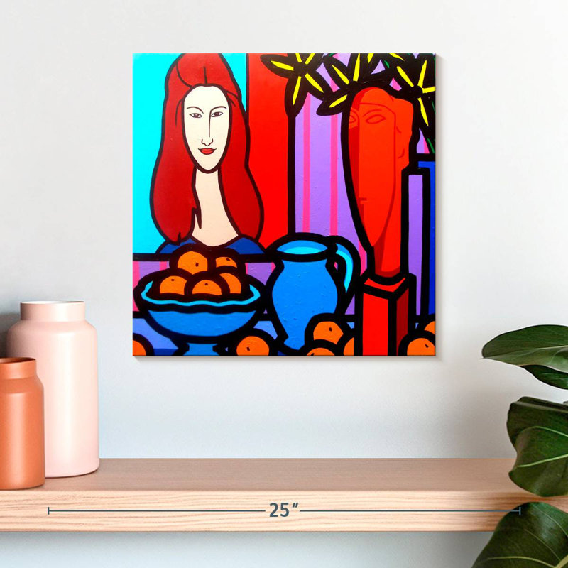 Homage To Modigliani I, 16" H x 16" W