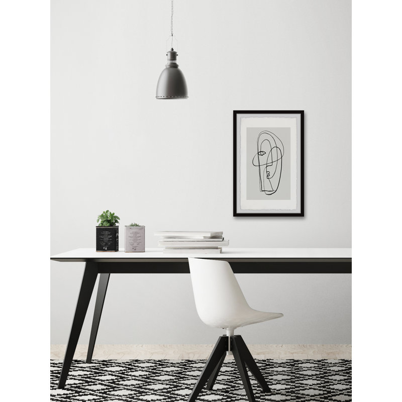Lost Face - Single Picture Frame Print on Canvas, 12" H x 8" W x 1.5" D