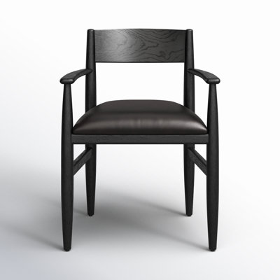 Harding Polyurethane Low Back Armchair in Black