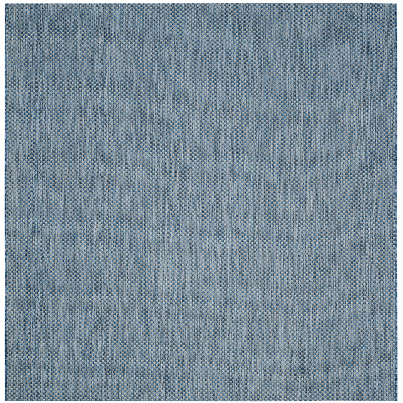 Herzberg Mull Gray Area Indoor/Outdoor Area Rug, Square 6'7"