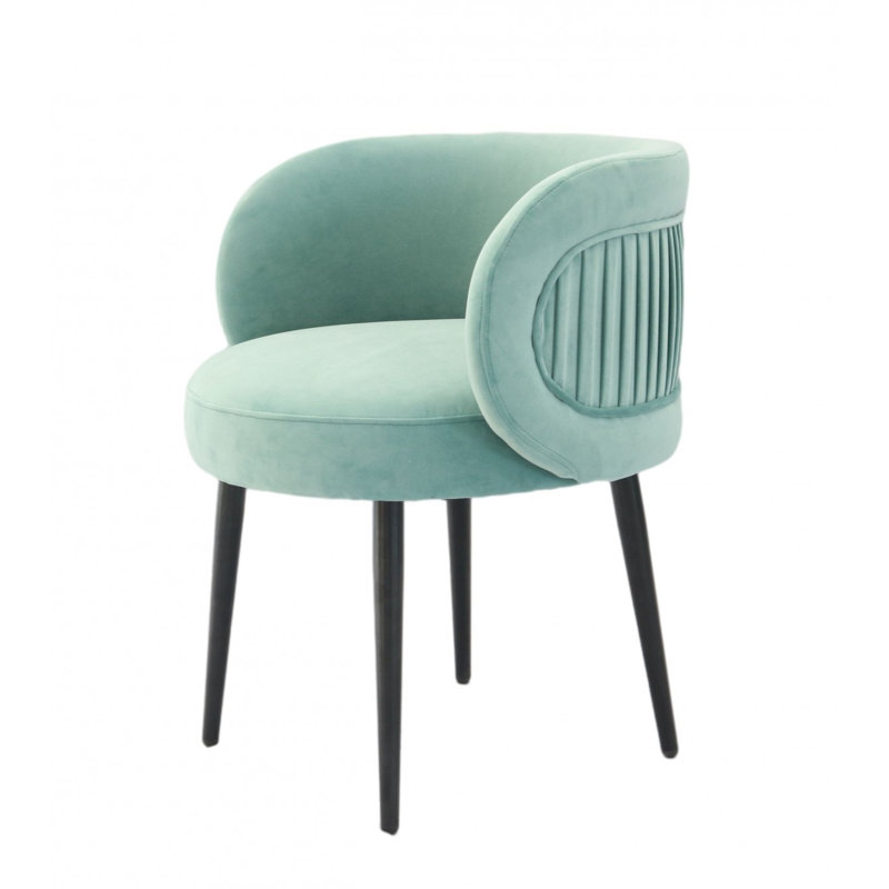 Fauteuil 24 po 24 po, Velours brun