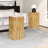 , End Table, Wood-Like Distressed Finish, 27.01-Inch High, Natural Color Pattern, Indoor Outdoor Decor Arrangements 27.01" Height, Hue Scheme, Functional For-1807092379-1807092373
