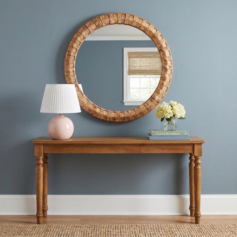 LeeRoy Round Woven Wall Mirror