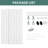 60"X80" Raised 6-Panel Textured White Primed Molded Sliding Closet Doors With Installation Hardware Kit and Satin Nickel Finger Pull-119716594