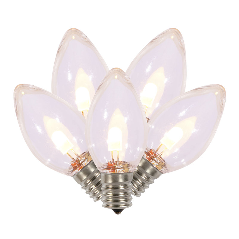 Ampoule DEL transparente Vickerman C7, Blanc chaud