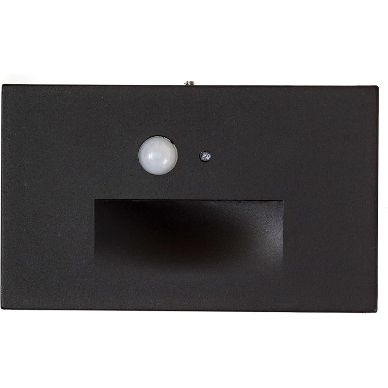 Integrated LED Aluminum Step Light, Black