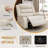 KORSER Recliner Chair With Heat And Massage,Oversized Recliner, 360°Swivel Manual Recliners For Living Room, Rocker Recliner With Side Pockets-802707624-786958859