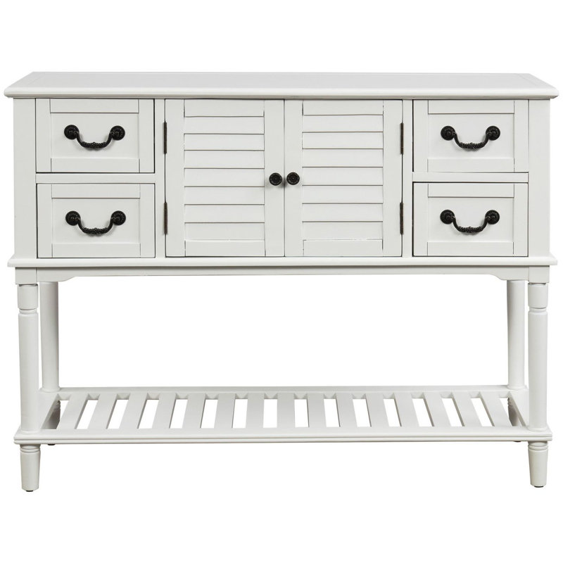 Console Lumpkin 45,3 po, Blanc
