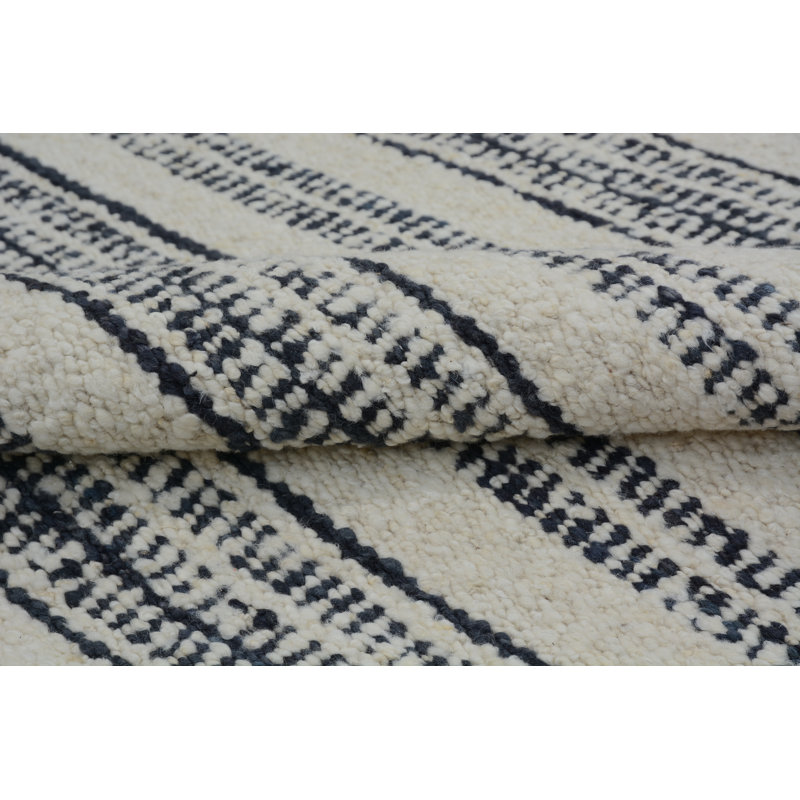 Nomad Wool Striped Area Rug, Rectangle 9' x 12'