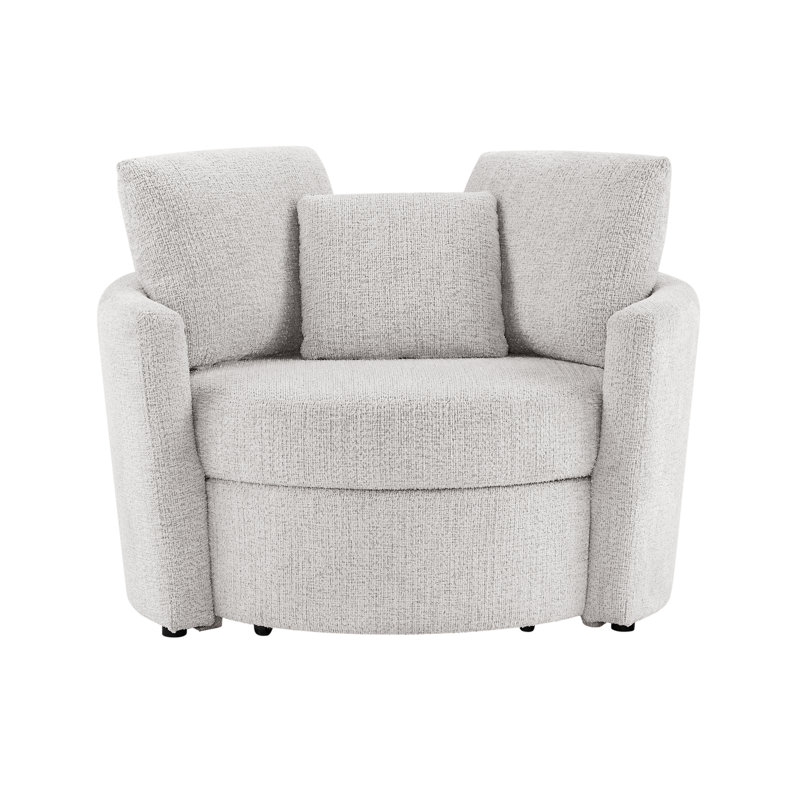 Chaise de rangement Bennet 48 po, Ivoire ivoire
