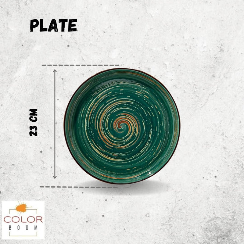 Wilmax Colourboom 23cm Round Plate 23cm, Green
