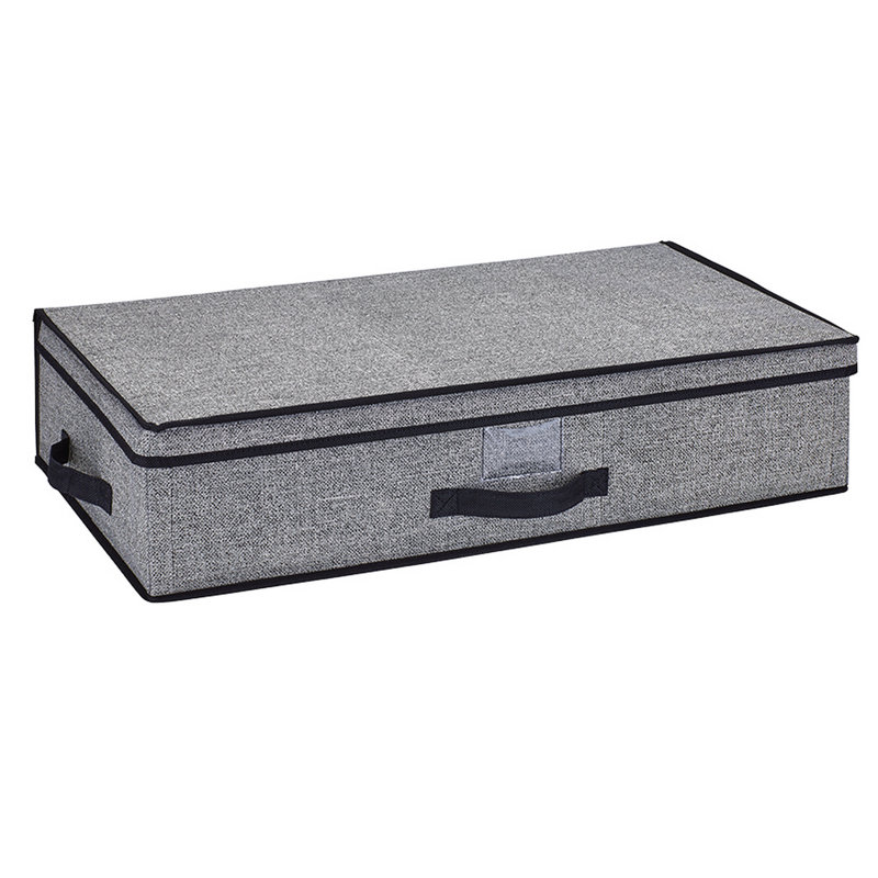 Boîte de rangement en tissu, Noir