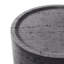 Table basse d'extérieur en oxyde de magnésium 28 po avec surface texturée en pierre naturelle, ronde, gris foncé-1165715094-1165715090