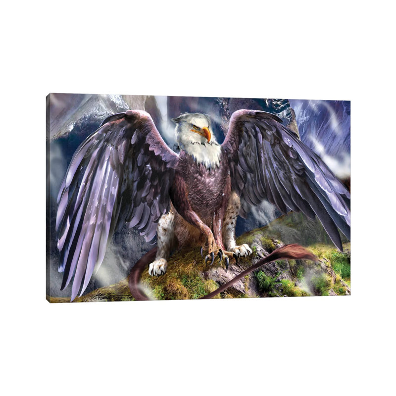 «Warchief» par Ruth Thompson, impression sur toile tendue, H 18 po x l 26 po x P 1,5 po