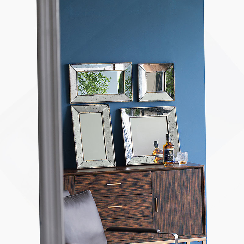 Miroir mural rectangulaire 16,5X24 "ou plateau décoratif