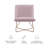 Velvet Upholstered Accent Chair with Metal Legs-639923455