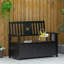 Banc de rangement extérieur pour patio