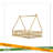 Tent-Shaped Floor Bed,Teepee Bed With Guardrails,Slats-469202396