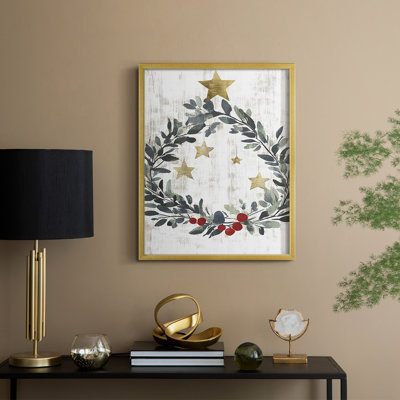 «Christmas Holiday Art», reproduction encadrée cmxxxi - bois massif