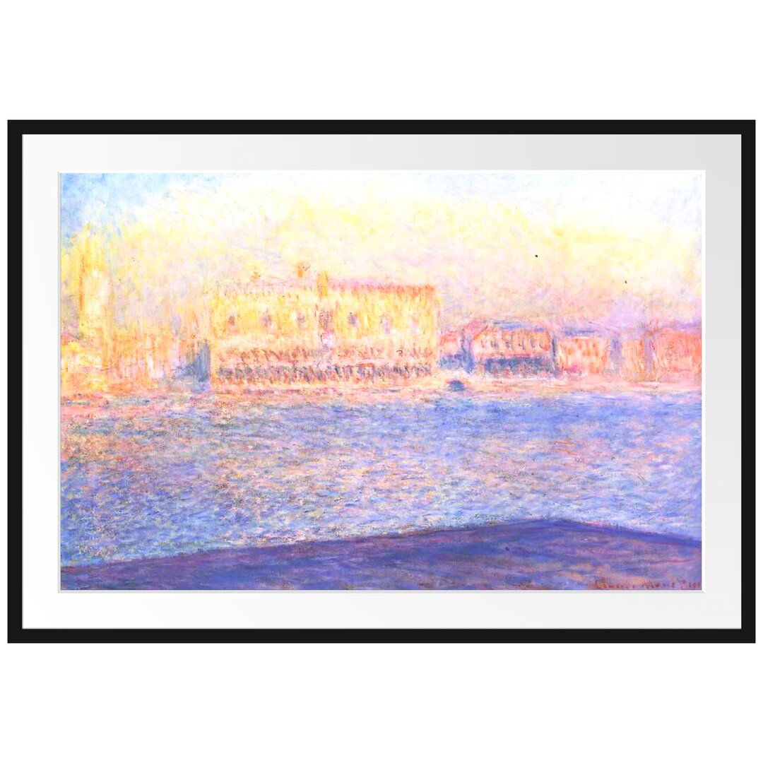 Gerahmter Kunstdruck View from Santa Maria Maggiore von Claude Monet