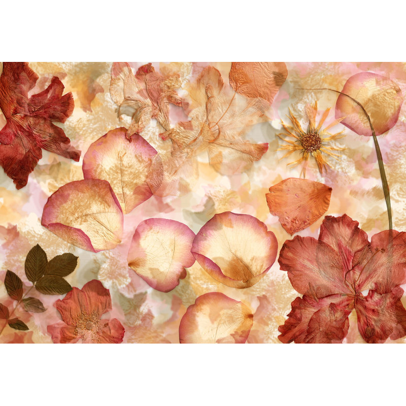 Murale fleurs séchées L 8,4 pi x l 144 po