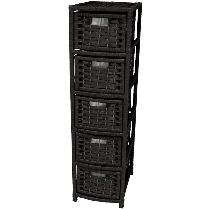 Commode de rangement 5 tiroirs Humphreys, Noir, 5
