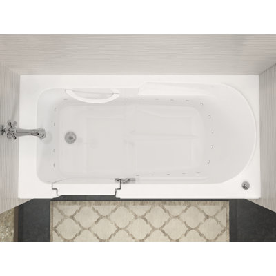 Stream 59.6'' x 30'' Walk-in Acrylic Bathtub