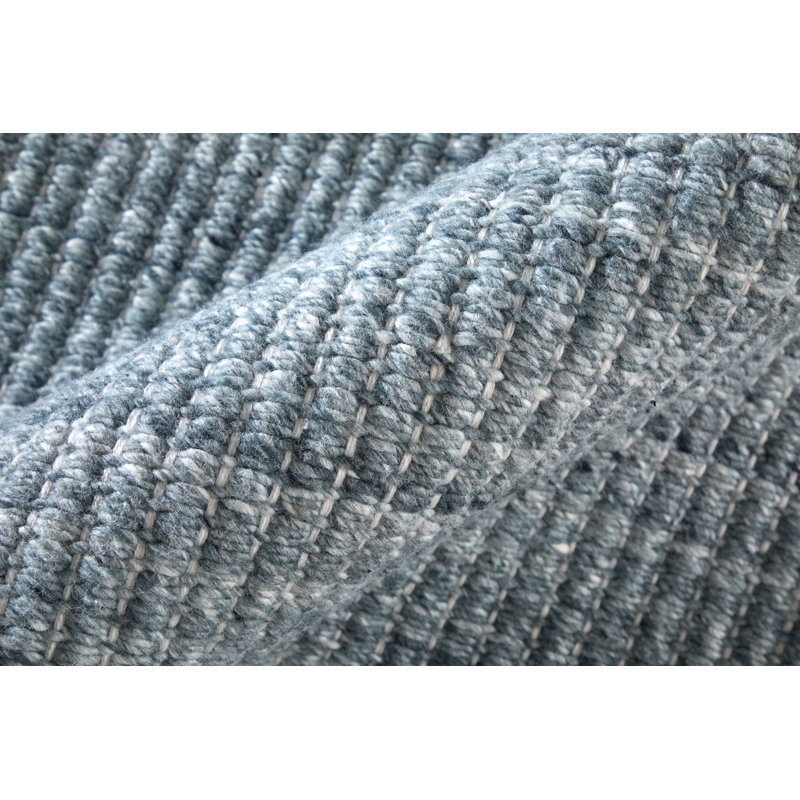 Limerick Area Rug in Blue, Rectangle 9' x 12', Dark Blue