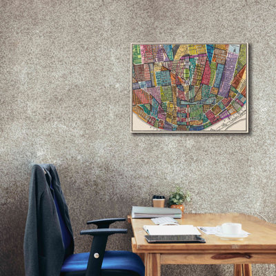 «Modern Map of St. Louis» par Nikki Galapon, art mural sur toile