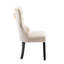 Chaise de salle à manger en velours avec pieds en bois d'hévéa Gislene-941282242-1006113025