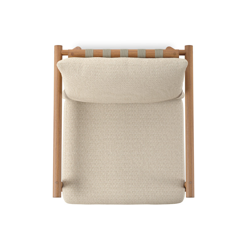 Cardiff Outdoor Teak Lounge Chair, Natural Teak