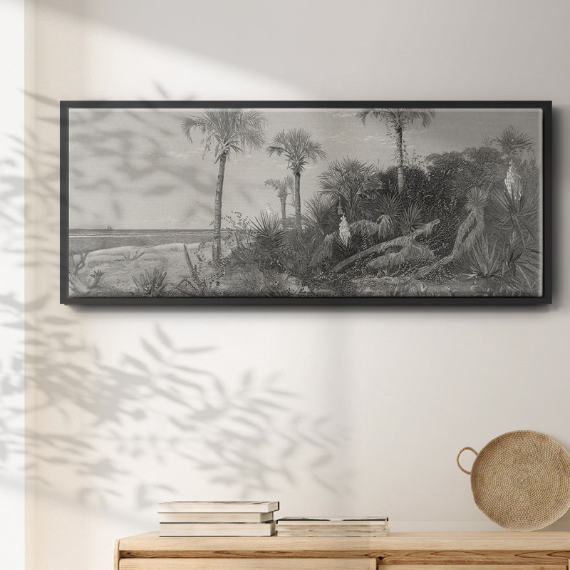 Sur la côte de la Floride, Noir, H 12 po x l 30 po x P 1,5 po