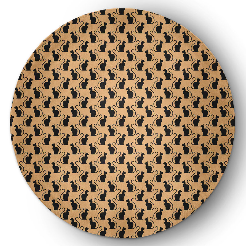 Deddie Chenille Indoor Rug, Round 5'