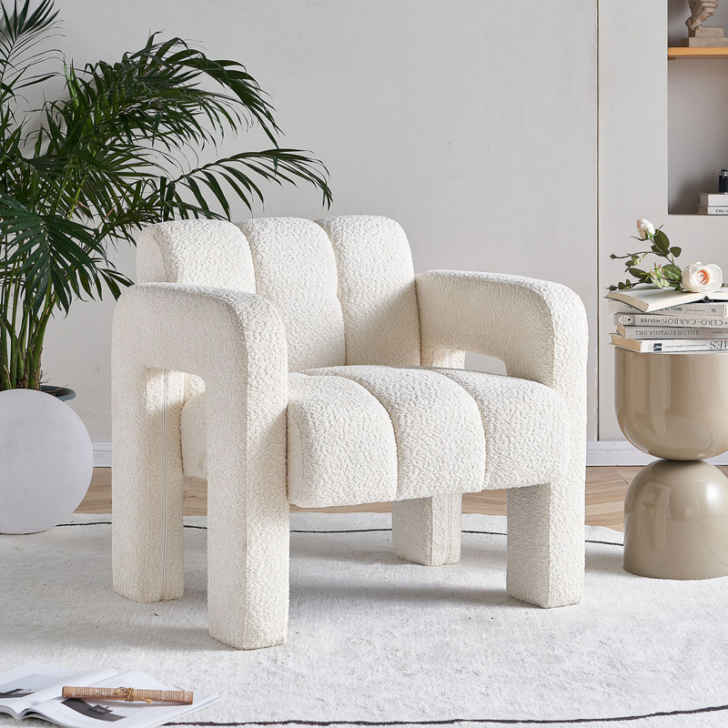 Fauteuil d'appoint rembourré 31,10 po, Jaune