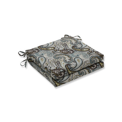 Coussin de canapé/causeuse intérieur/extérieur motif cachemire