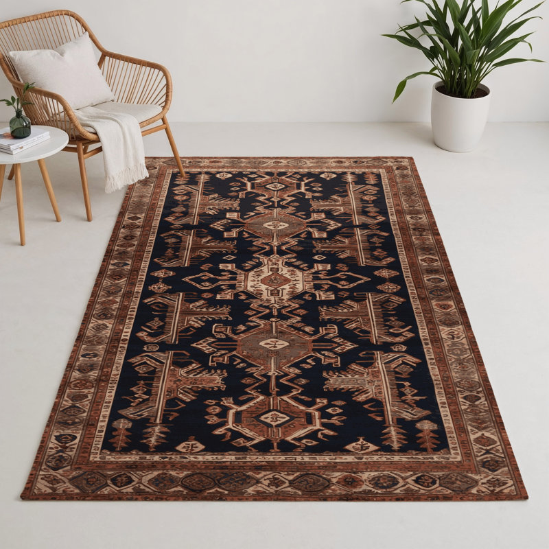 Tapis turc intérieur et extérieur brun, Rectangulaire 3 pi x 5 pi