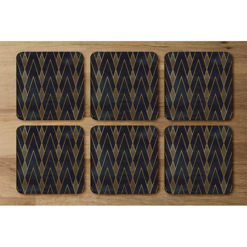 Square 6 Piece Coaster Set